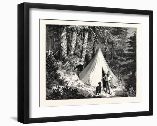 A Summer Encampment in a North Pacific Forest: Copper Mountain-null-Framed Giclee Print