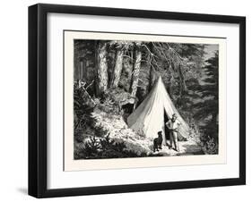A Summer Encampment in a North Pacific Forest: Copper Mountain-null-Framed Giclee Print