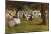 A Summer Garder Party-Albert Chevallier Tayler-Mounted Giclee Print