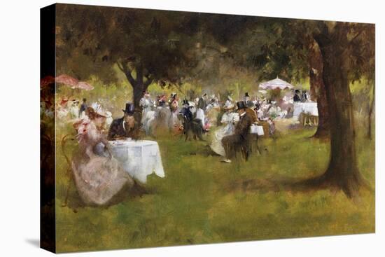 A Summer Garder Party-Albert Chevallier Tayler-Stretched Canvas