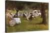 A Summer Garder Party-Albert Chevallier Tayler-Stretched Canvas