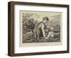 A Summer Idly-Karl Wilhelm Friedrich Bauerle-Framed Giclee Print