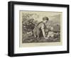 A Summer Idly-Karl Wilhelm Friedrich Bauerle-Framed Giclee Print