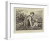 A Summer Idly-Karl Wilhelm Friedrich Bauerle-Framed Giclee Print