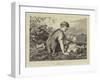 A Summer Idly-Karl Wilhelm Friedrich Bauerle-Framed Giclee Print