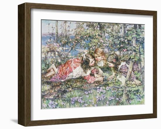 A Summer Idyll-Edward Atkinson Hornel-Framed Giclee Print