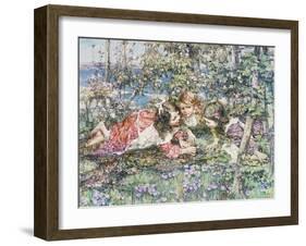 A Summer Idyll-Edward Atkinson Hornel-Framed Giclee Print