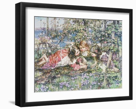 A Summer Idyll-Edward Atkinson Hornel-Framed Giclee Print
