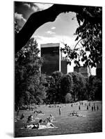 A Summer in Central Park, Manhattan, New York City, Black and White Photography-Philippe Hugonnard-Mounted Premium Photographic Print