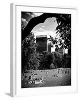 A Summer in Central Park, Manhattan, New York City, Black and White Photography-Philippe Hugonnard-Framed Photographic Print