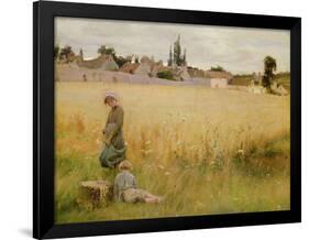 A Summer Meadow, 1887-Henri Alphonse Louis Laurent-desrousseaux-Framed Premium Giclee Print