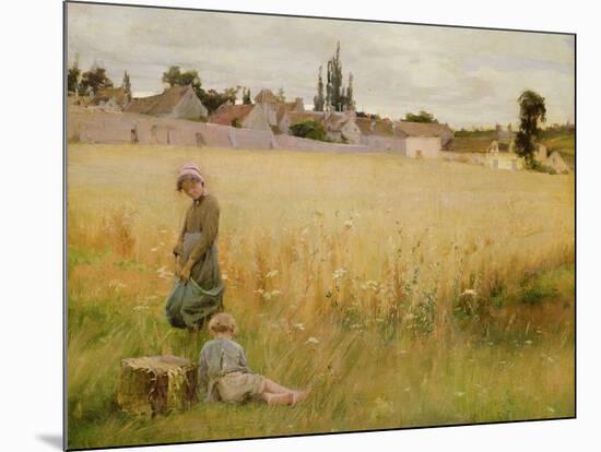 A Summer Meadow, 1887-Henri Alphonse Louis Laurent-desrousseaux-Mounted Giclee Print