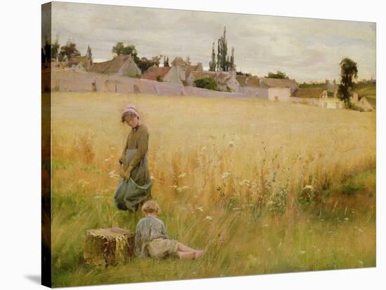 A Summer Meadow, 1887-Henri Alphonse Louis Laurent-desrousseaux-Stretched Canvas