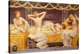 A Summer Night, 1890-Albert Joseph Moore-Stretched Canvas