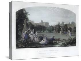 A Summer Noon: Hampton Court, 19th Century-C Cousen-Stretched Canvas