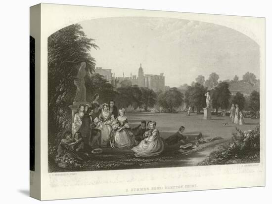 A Summer Noon: Hampton Court-James Digman Wingfield-Stretched Canvas