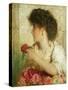 A Summer Rose, 1910-George Elgar Hicks-Stretched Canvas