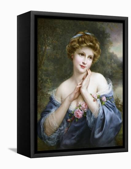 A Summer Rose-Francois Martin-kavel-Framed Stretched Canvas