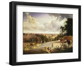 A Summer's Afternoon, Near Mereworth, Kent-George Vicat Cole-Framed Giclee Print