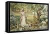 A Summer's Afternoon-Alfred Augustus Glendening-Framed Stretched Canvas