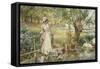 A Summer's Afternoon-Alfred Augustus Glendening-Framed Stretched Canvas
