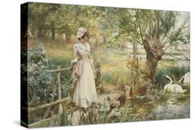 A Summer's Afternoon-Alfred Augustus Glendening-Stretched Canvas