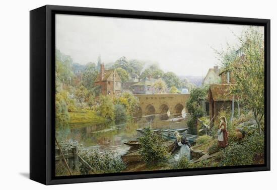 A Summer's Day, Abingdon, Oxfordshire, England-Charles Gregory-Framed Stretched Canvas