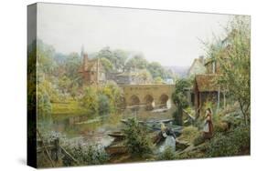 A Summer's Day, Abingdon, Oxfordshire, England-Charles Gregory-Stretched Canvas