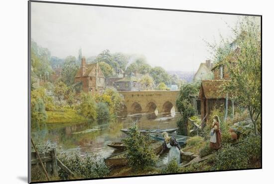 A Summer's Day, Abingdon, Oxfordshire, England-Charles Gregory-Mounted Giclee Print