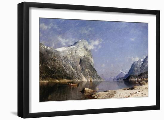 A Summer's Day on the Fjord-Adelsteen Normann-Framed Giclee Print