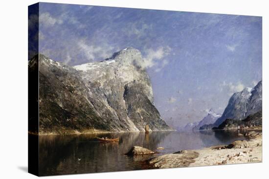 A Summer's Day on the Fjord-Adelsteen Normann-Stretched Canvas