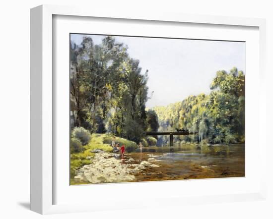 A Summer's Day on the River-Emile Cagniart-Framed Giclee Print