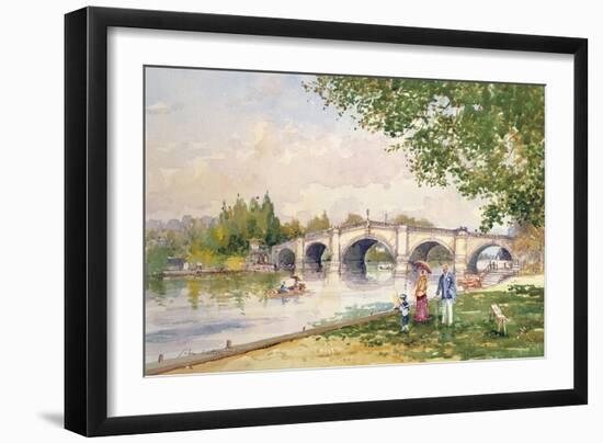 A Summer's Day, Richmond Bridge-John Sutton-Framed Giclee Print