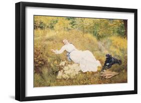 A Summer's Day-Edward Killingworth Johnson-Framed Giclee Print