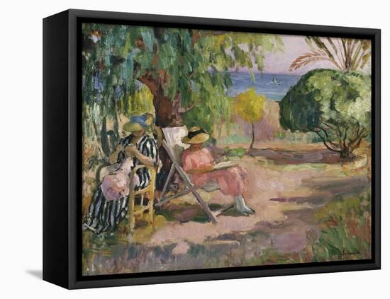 A Summer's Day-Henri Lebasque-Framed Stretched Canvas