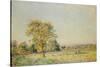A Summer's Day-Alfred Sisley-Stretched Canvas