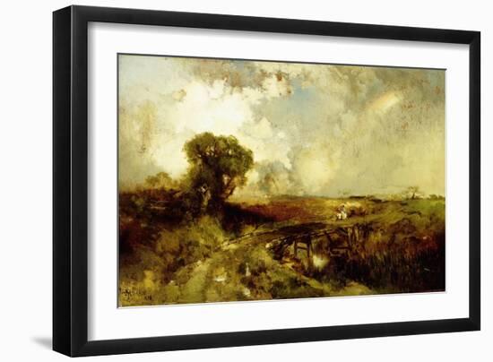 A Summer Shower, 1878-Thomas Moran-Framed Giclee Print