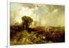 A Summer Shower, 1878-Thomas Moran-Framed Giclee Print