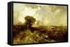 A Summer Shower, 1878-Thomas Moran-Framed Stretched Canvas