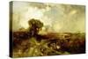 A Summer Shower, 1878-Thomas Moran-Stretched Canvas