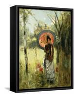 A Summer Stroll-Albert Lynch-Framed Stretched Canvas