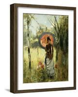 A Summer Stroll-Albert Lynch-Framed Giclee Print