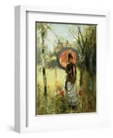 A Summer Stroll-Albert Lynch-Framed Giclee Print