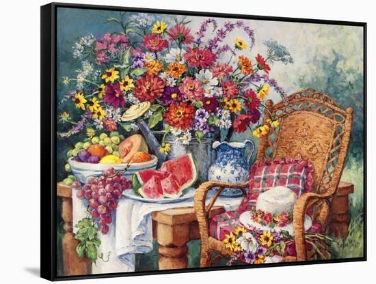 A Summers Picnic-Barbara Mock-Framed Stretched Canvas