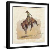 A 'Sun Fisher'-Frederic Sackrider Remington-Framed Giclee Print