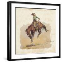 A 'Sun Fisher'-Frederic Sackrider Remington-Framed Giclee Print