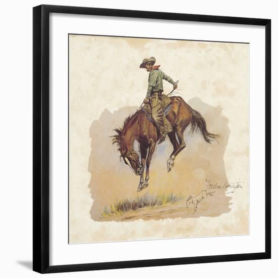 A 'Sun Fisher'-Frederic Sackrider Remington-Framed Giclee Print