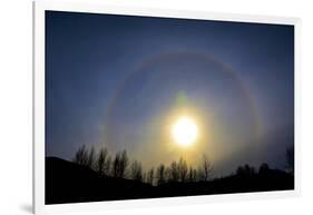 A sun halo seen in northern British Columbia-Richard Wright-Framed Photographic Print