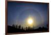 A sun halo seen in northern British Columbia-Richard Wright-Framed Photographic Print