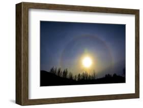 A sun halo seen in northern British Columbia-Richard Wright-Framed Photographic Print